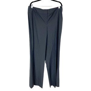 Maria Pinto Woman's Sz 16 Graphite Gray High Waisted‎ Straight Leg Career Pants